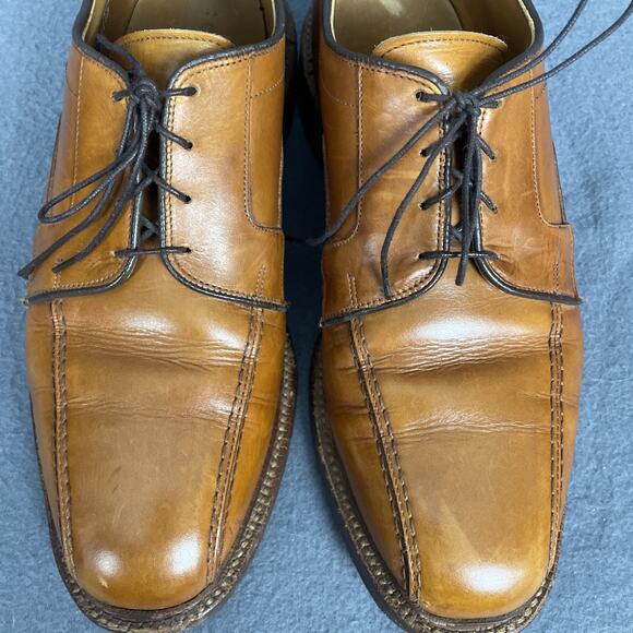 Allen Edmonds Hillcrest 8.5 Light Brown Tan Oxford Shoes Formal Business Luxe main image 4